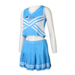 CH201 大量訂製無袖露腰套裝裙啦啦隊服 時尚啦啦隊服 啦啦隊服專門店 藍色  錦標賽 CH201 大量訂製無袖露腰套裝裙啦啦隊服 時尚啦啦隊服 啦啦隊服專門店 藍色  錦標賽